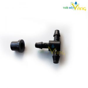 Tê nối ống 6mm kèm ron cao su
