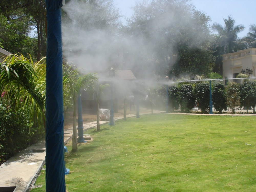Phun sương làm mát biệt thự sân vườn tại hải phòng